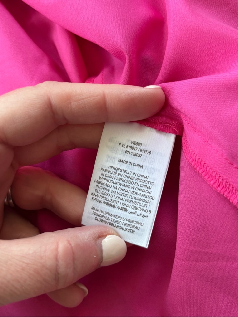 Boden Vibrant Pink Patterned Ingrid  Long-Sleeve Midi Dress - Picture 5 of 6